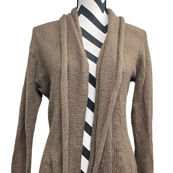 Wooden Ships Wool Mohair Open Front Forest Fairy Boho Lagenlook Cardigan - Picture 3 of 10